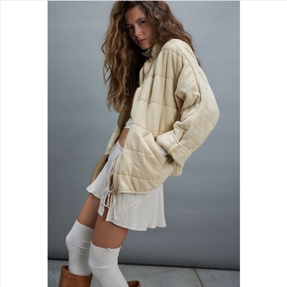 Free People Dolman Quilted Knit Jacket - Picture 2 of 11